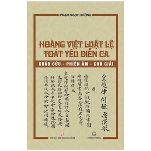 hoàng việt luật lệ toát yếu diễn ca