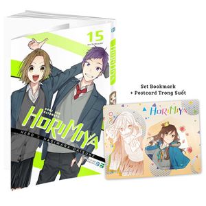 horimiya - tập 15 - tặng kèm set bookmark + postcard trong suốt