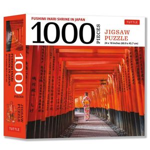 japan's most famous shinto shrine - 1000 piece jigsaw puzzle: fushimi inari shrine in kyoto: finished size 24 x 18 inches (61 x 46 cm)