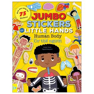 jumbo stickers for little hands - human body - cơ thể người