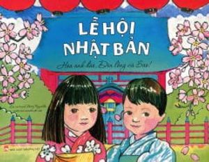 lễ hội nhật bản (hoa anh đào, đèn lồng và sao)