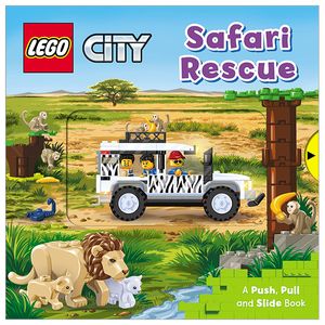 lego® city. safari rescue: a push, pull and slide book