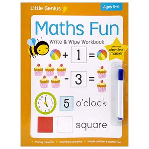 little genius: maths fun educational workbook