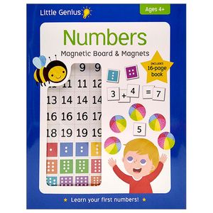 little genius: numbers magnetic board & magnets