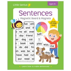 little genius: sentences magnetic board & magnets