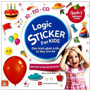 logic sticker for kids - dán hình phát triển tư duy cho bé - quyển 2