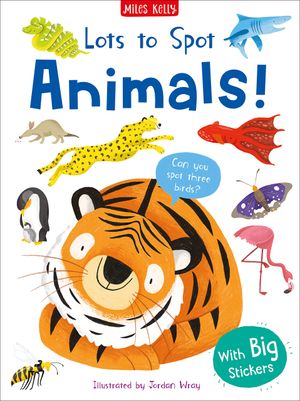 lots to spot sticker book: animals!