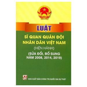 luật sĩ quan quân đội nhân dân việt nam (hiện hành) (sửa đổi, bổ sung năm 2008, 2014, 2019)