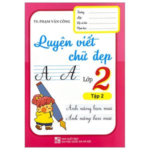 luyện viết chữ đẹp 2 - tập 2