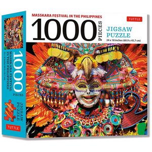 masskara festival, philippines - 1000 piece jigsaw puzzle: (finished size 24 in x 18 in)