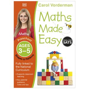 maths made easy: shapes & patterns, ages 3-5 (preschool): supports the national curriculum, maths exercise book