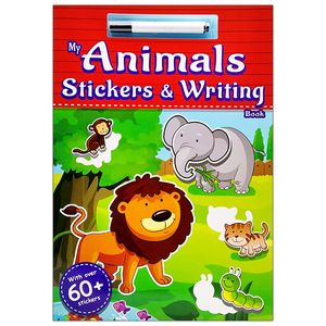 my animals stickers & writing book