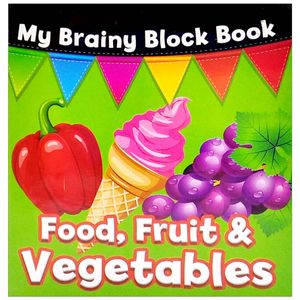 my brainy block books: food, fruits & vegetables