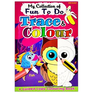 my collection of fun to do trace & colour