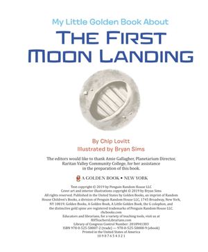 my little golden book about the first moon landing