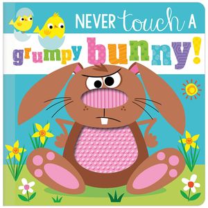 never touch a grumpy bunny!