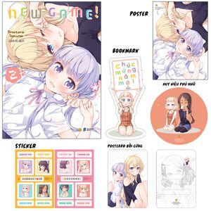 new game - tập 2 - bản đặc biệt - tặng kèm bookmark + postcard + 2 sticker + huy hiệu + poster