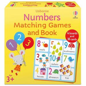 numbers matching games and book