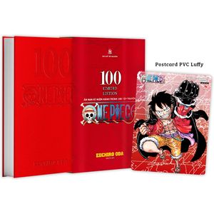 one piece - tập 100: “haki bá vương” (bản bìa cứng) - limited edition - tặng kèm postcard pvc luffy