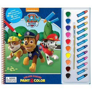 paw patrol deluxe poster paint & color