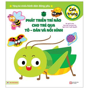 phát triển trí não cho trẻ qua tô-dán và nối hình - côn trùng