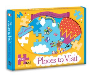 places to visit - piece by piece puzzle book