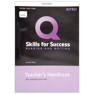 q: skills for success: intro level: reading and writing teacher's handbook