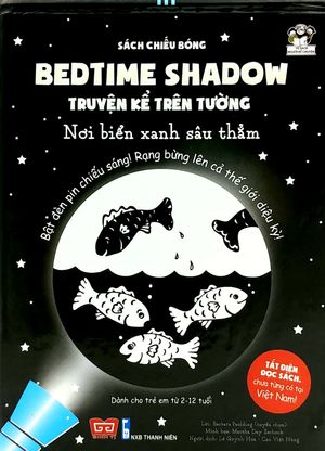 sách chiếu bóng - bedtime shadow - truyện kể trên tường - nơi biển xanh sâu thẳm