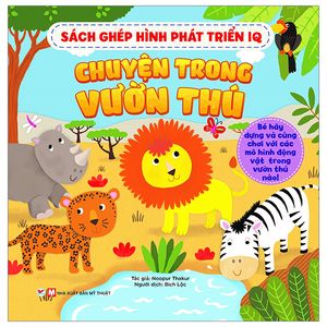 sách ghép hình phát triển iq - chuyện trong vườn thú