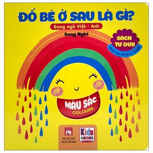 sách tư duy - đố bé ở sau là gì? - màu sắc (song ngữ việt - anh)