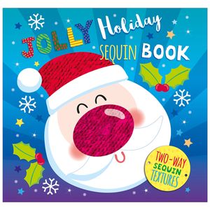 santa, snowman sequin book