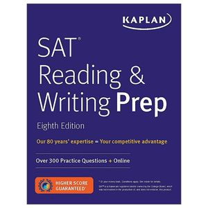 sat reading & writing prep: over 300 practice questions + online (kaplan test prep)