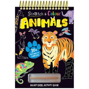 scratch & colour animals