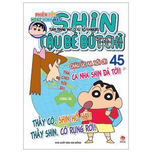 shin - cậu bé bút chì - phiên bản hoạt hình màu - tập 45: tuần trăng mật ở xứ sở kanguru (tái bản 2023)