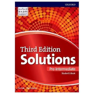 solutions 3rd edition: pre-intermediate: student's book and online practice pack