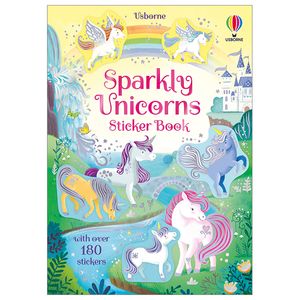 sparkly unicorns sticker book