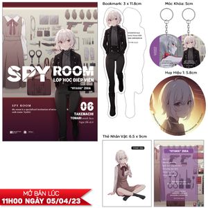 spy room - lớp học điệp viên - tập 6: hyakki zibia - bản đặc biệt - tặng kèm bookmark + thẻ nhân vật + huy hiệu + móc khóa