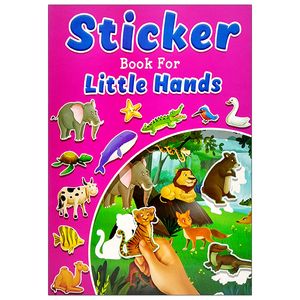 sticker book for little hands - pink