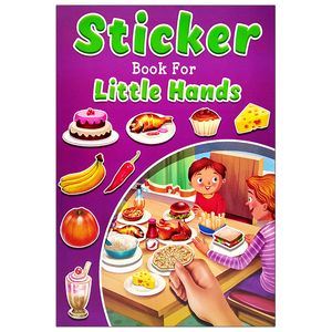 sticker book for little hands - purple