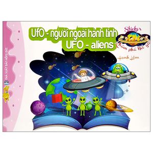 sticker khám phá thế giới - ufo - người ngoài hành tinh