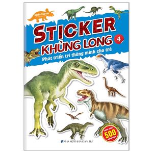 sticker khủng long - phát triển trí thông minh cho trẻ 4 tuổi