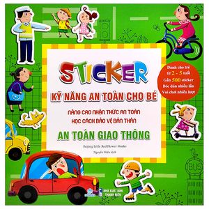 stickers kỹ năng an toàn cho bé - an toàn giao thông