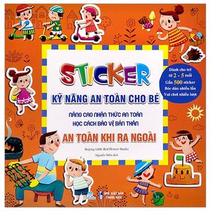 stickers kỹ năng an toàn cho bé - an toàn khi ra ngoài