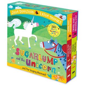 sugarlump and the unicorn and the singing mermaid board book slipcase