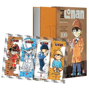 thám tử lừng danh conan - tập 100 - bản giới hạn, bìa cứng - tặng kèm set 4 bookmark pvc