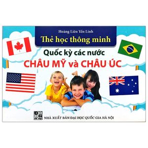 thẻ học thông minh - quốc kỳ các nước châu mỹ và châu úc