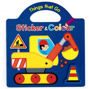 things that go sticker & colour: mighty machines