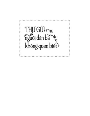 thư gửi người đàn bà không quen biết - nguyễn hiến lê