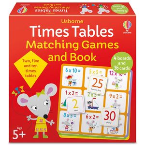 times tables matching games and book