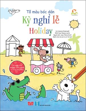 tô màu bóc dán - kỳ nghỉ lễ - holiday